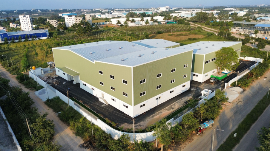 Logistics park aerial view, Doddaballapur